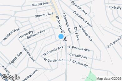 Map image of the property - 13 W Bellecrest Ave