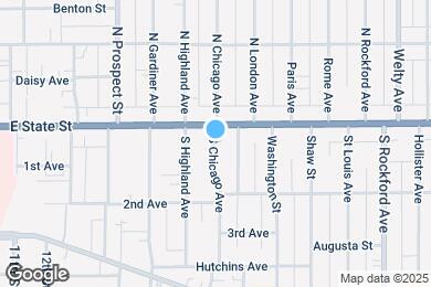 Map image of the property - 110 S Chicago Ave