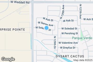 Map image of the property - 12931 W Soledad St