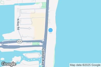 Map image of the property - 16711 Collins Ave