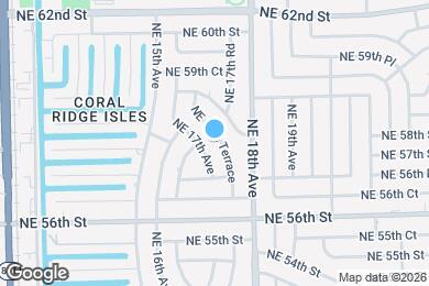 Map image of the property - 5731 NE 17th Terrace