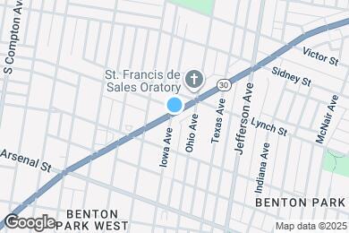 Map image of the property - 2806 Iowa Ave