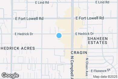 Map image of the property - 1734 E Hedrick Dr