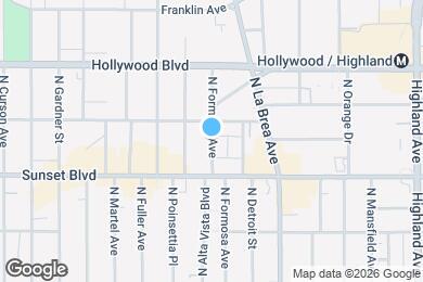 Map image of the property - 1543 N Formosa Ave