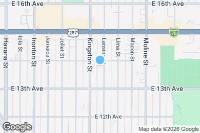 Map image of the property - 1383 Lansing St