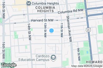 Map image of the property - 1223 Fairmont St NW