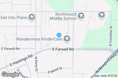 Map image of the property - North Woods Apartments