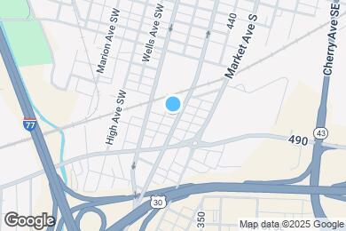 Map image of the property - 1107 Cleveland Ave SW