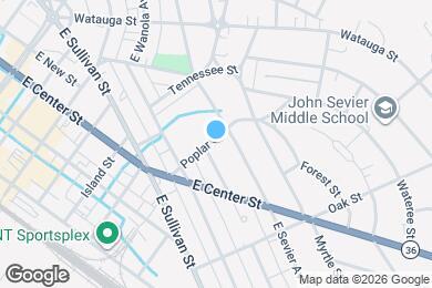 Map image of the property - 909 Poplar St