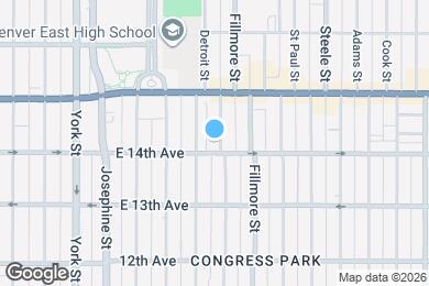 Map image of the property - 1415 Detroit St