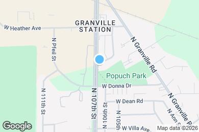 Map image of the property - 10627 W Wabash Ave