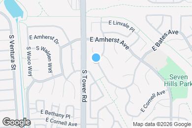 Map image of the property - 2871 S Argonne St