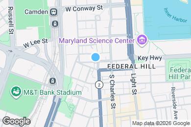 Map image of the property - 716 S Hanover St