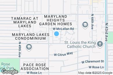 Map image of the property - 4608 W Maryland Ave