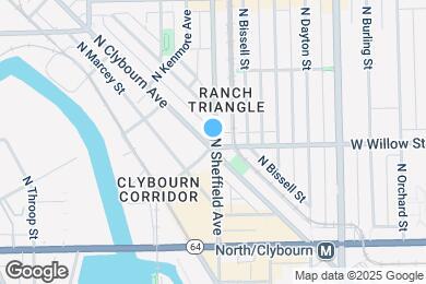 Map image of the property - 1802 N Sheffield Ave