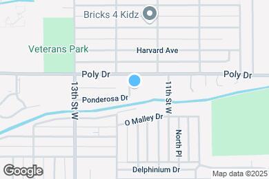 Map image of the property - 1145 Ponderosa Dr