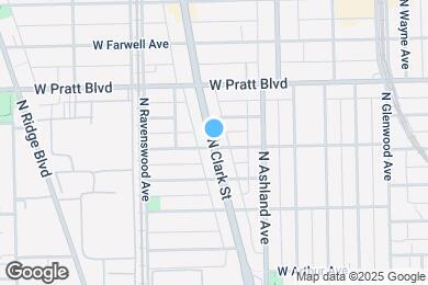 Map image of the property - 6703 N Clark St