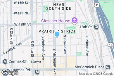 Map image of the property - 1911 S Michigan Ave