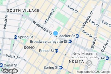Map image of the property - 25 W Houston St
