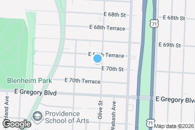 Map image of the property - 2242 E 70th St