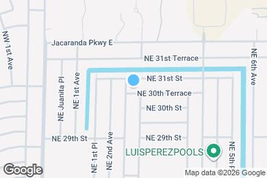 Map image of the property - 223 NE 30th Terrace