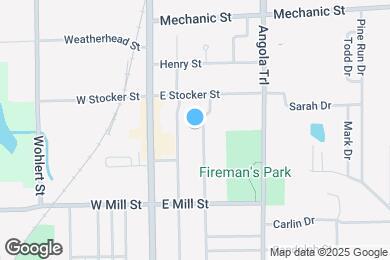 Map image of the property - 615 N Washington St