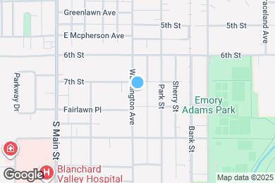 Map image of the property - 1615 Washington Ave