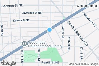 Map image of the property - 2103 Rhode Island Ave NE