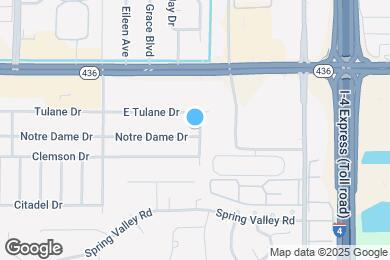 Map image of the property - Altamonte Springs Gem! 3BR Home w/ Huge Screened Porch, Fenced Yard & Spacious Layout