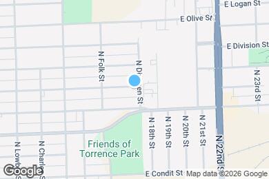 Map image of the property - 1779 E Hickory St