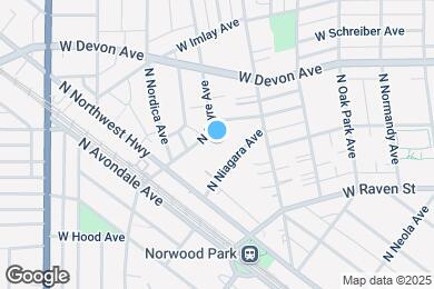 Map image of the property - 6241 N Sayre Ave