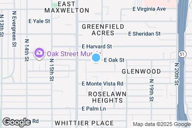 Map image of the property - 1635 E Oak St