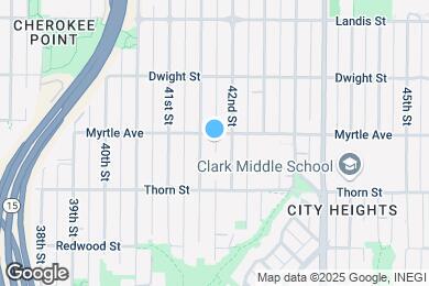Map image of the property - 4171 1/2 Myrtle Ave