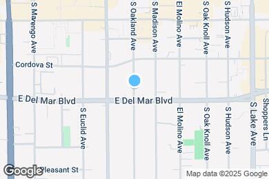 Map image of the property - 288 S Oakland Ave