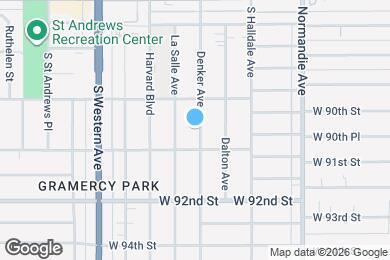 Map image of the property - 8937 S Denker Ave