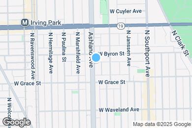 Map image of the property - 3839 N Ashland Ave