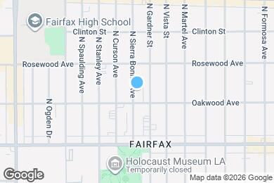 Map image of the property - 418 N Sierra Bonita Ave