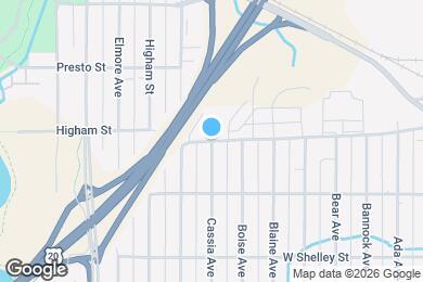 Map image of the property - 1300 Cassia Ave