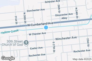 Map image of the property - 814 W Chester Ave