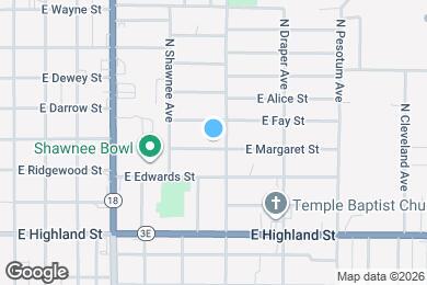 Map image of the property - 1138 E Margaret St