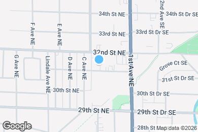 Map image of the property - 232 31st St NE