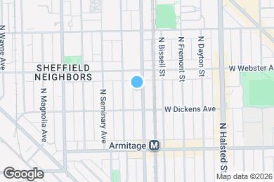 Map image of the property - 2128 N Sheffield Ave