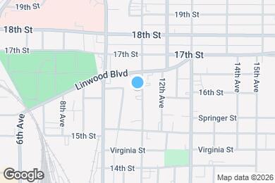 Map image of the property - 1605 11th Ave