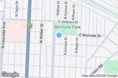 Map image of the property - 2215 N Wahsatch Ave