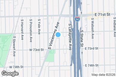 Map image of the property - 7216 S Perry Ave