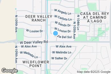 Map image of the property - 10609 W Via Del Sol
