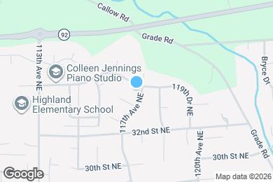 Map image of the property - 11620 34th St NE