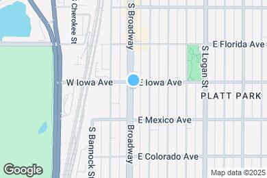 Map image of the property - 1616 S Broadway
