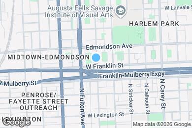 Map image of the property - 1700 W Franklin St