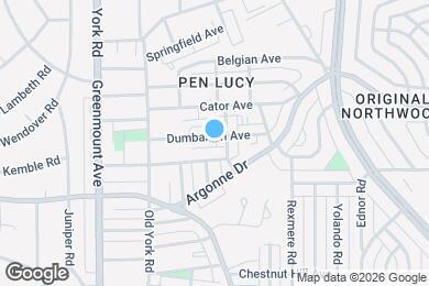 Map image of the property - 665 Dumbarton Ave